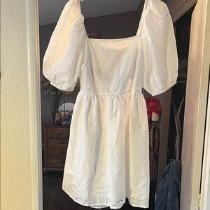 A New Day White Smocked Dress